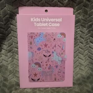 Gems Kid's Pink Unicorn Universal Tablet Case - Fits Tablet Sizes 7-in To 11-in